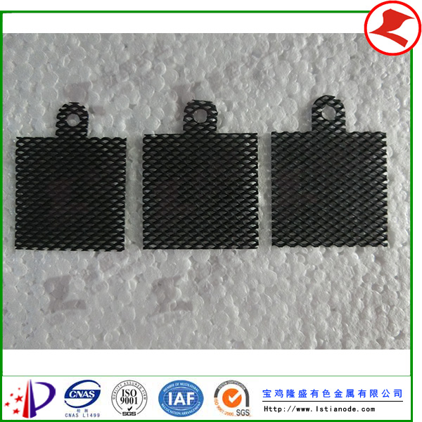 Titanium anode for electrolyzer